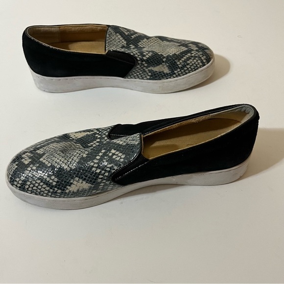 Vionic Black and White Snake Print Slip-On Shoes - Picture 5 of 9